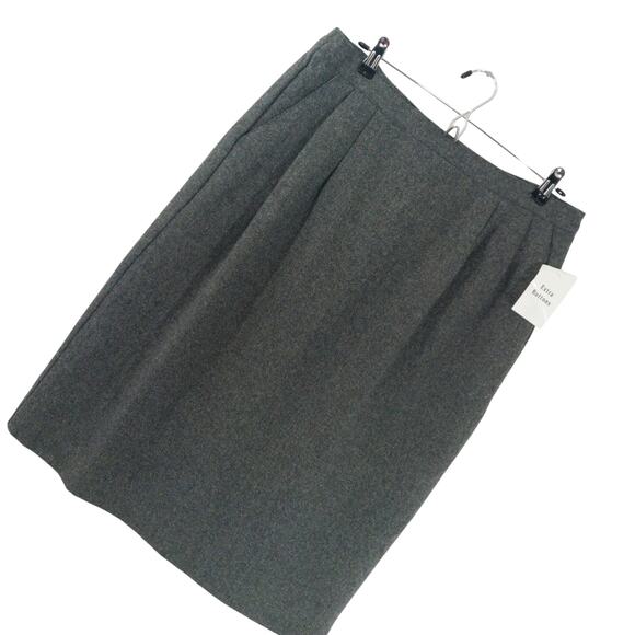 NWT! MARK REED! CHARCOAL GRAY 100% FINE WOOL, CLASSICALLY LINED SKIRT! SZ 14 - Picture 9 of 9